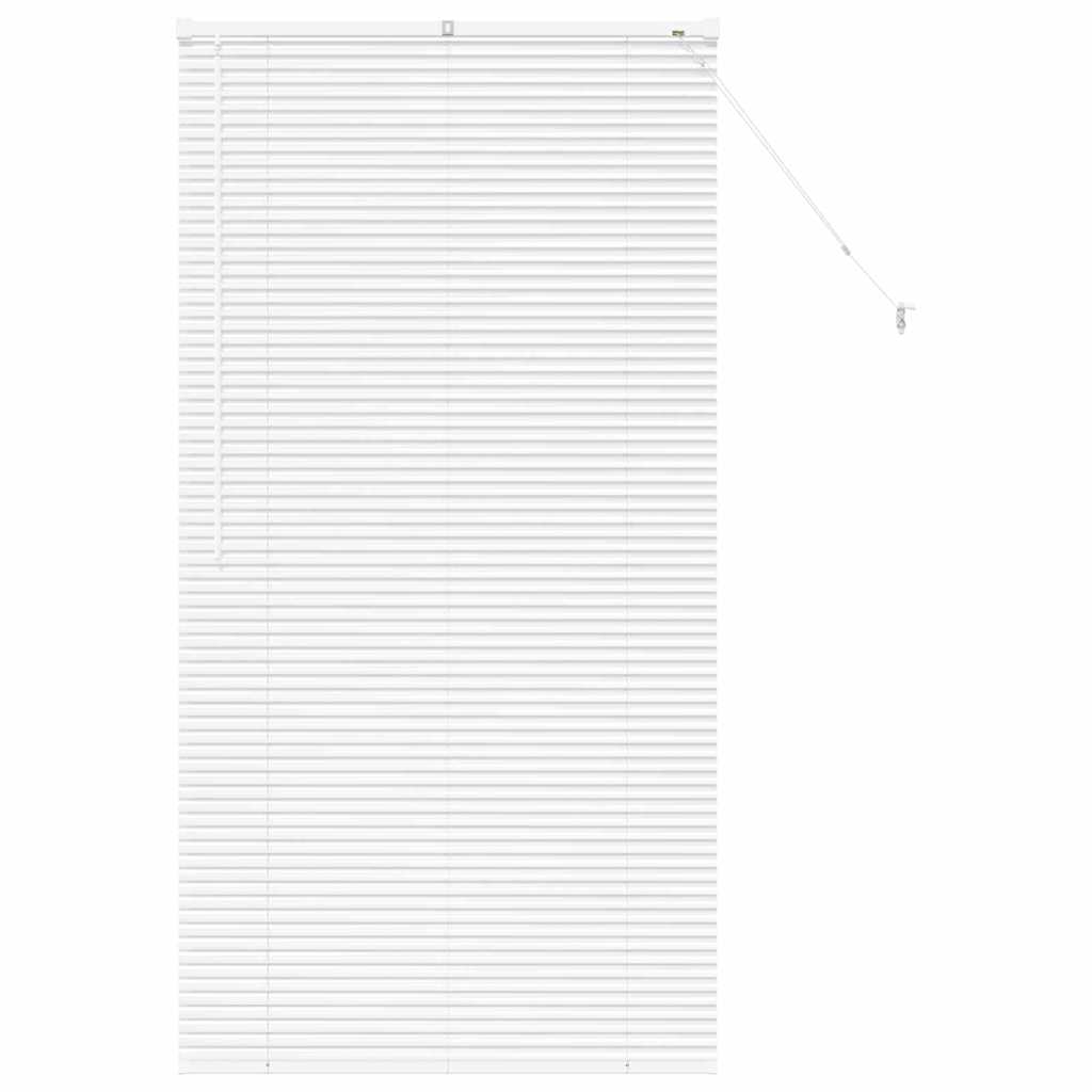 Fensterjalousie mit Vorhängen Manuell Weiß Aluminium