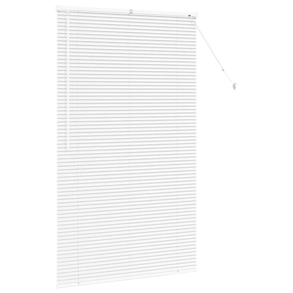Fensterjalousie mit Vorhängen Manuell Weiß Aluminium