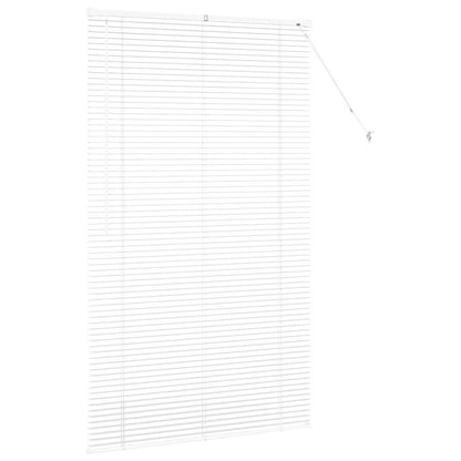 Fensterjalousie mit Vorhängen Manuell Weiß Aluminium