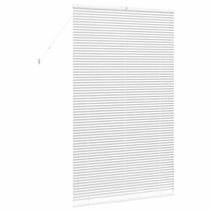 Fensterjalousie mit Vorhängen Manuell Weiß Aluminium