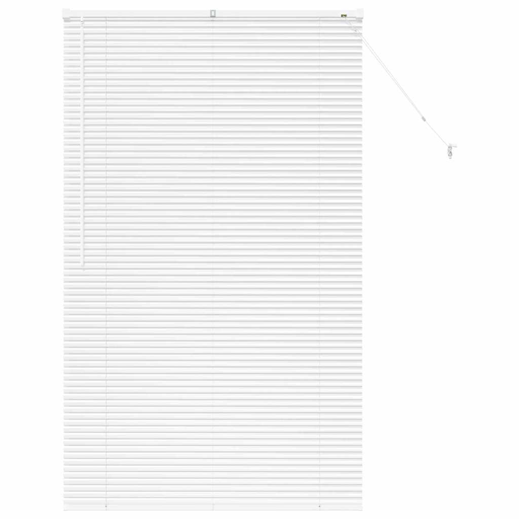 Fensterjalousie mit Vorhängen Manuell Weiß Aluminium