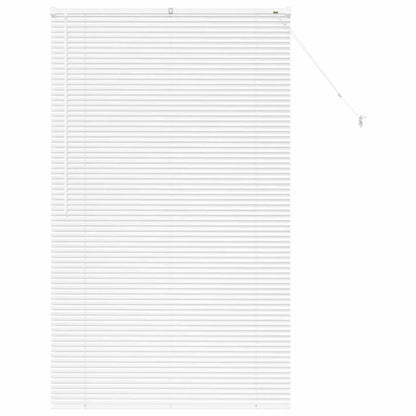Fensterjalousie mit Vorhängen Manuell Weiß Aluminium