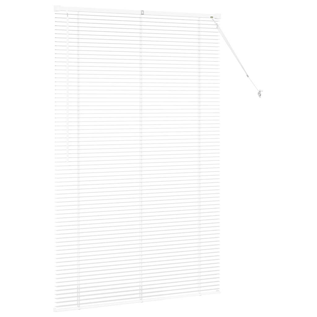 Fensterjalousie mit Vorhängen Manuell Weiß Aluminium