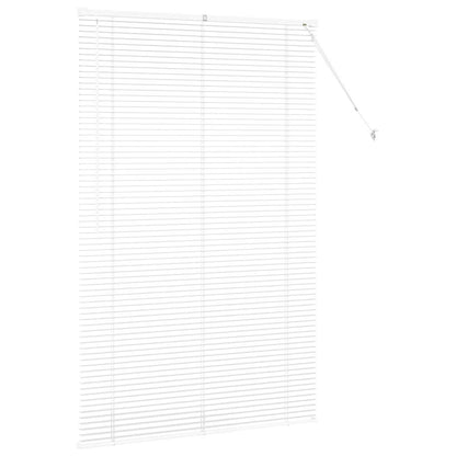 Fensterjalousie mit Vorhängen Manuell Weiß Aluminium