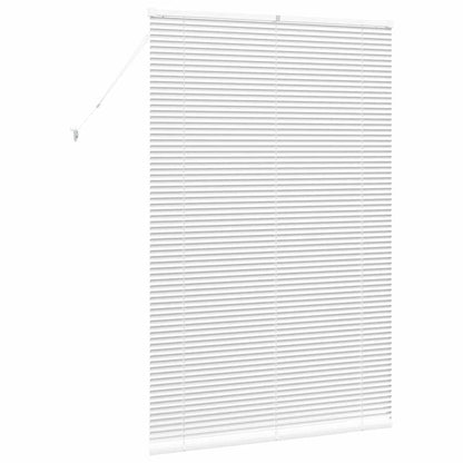 Fensterjalousie mit Vorhängen Manuell Weiß Aluminium
