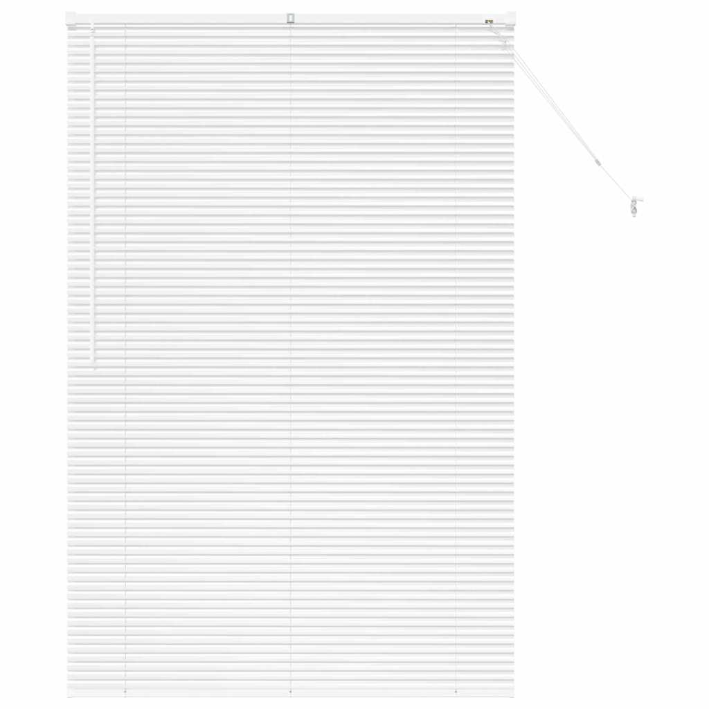 Fensterjalousie mit Vorhängen Manuell Weiß Aluminium