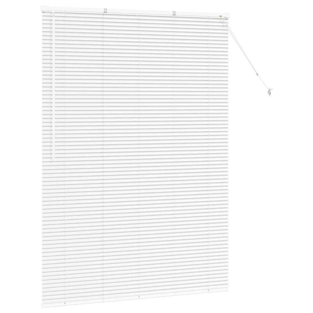 Fensterjalousie mit Vorhängen Manuell Weiß Aluminium