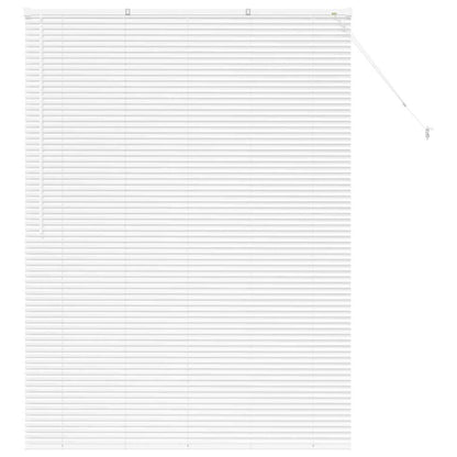 Fensterjalousie mit Vorhängen Manuell Weiß Aluminium