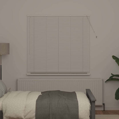 Fensterjalousie mit Vorhängen Manuell Weiß Aluminium