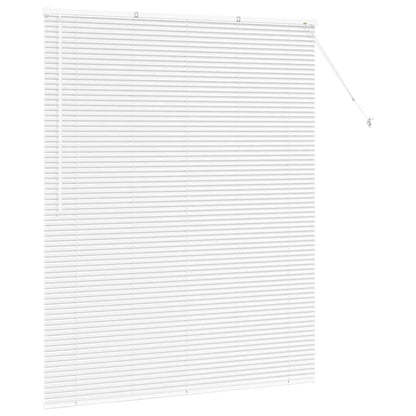 Fensterjalousie mit Vorhängen Manuell Weiß Aluminium