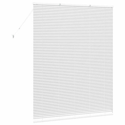 Fensterjalousie mit Vorhängen Manuell Weiß Aluminium