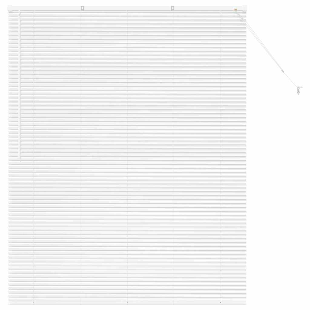 Fensterjalousie mit Vorhängen Manuell Weiß Aluminium
