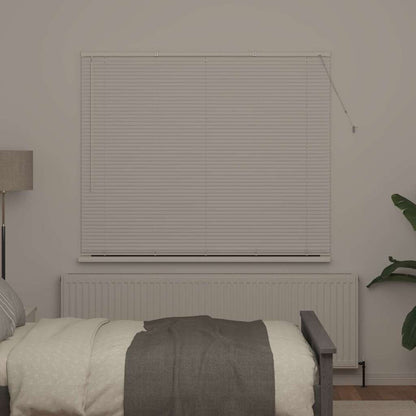 Fensterjalousie mit Vorhängen Manuell Weiß Aluminium