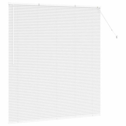 Fensterjalousie mit Vorhängen Manuell Weiß Aluminium