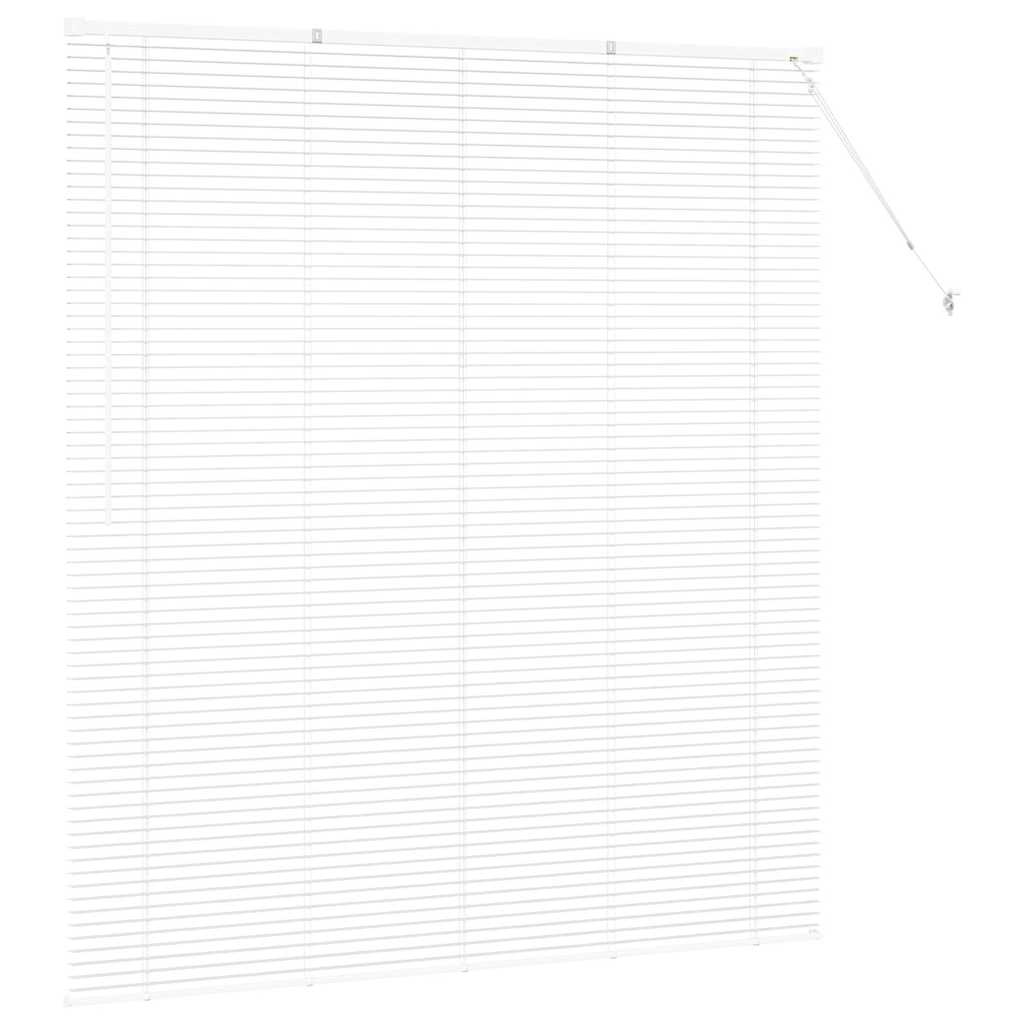 Fensterjalousie mit Vorhängen Manuell Weiß Aluminium