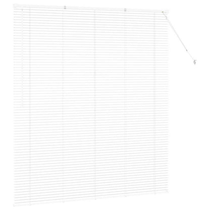 Fensterjalousie mit Vorhängen Manuell Weiß Aluminium