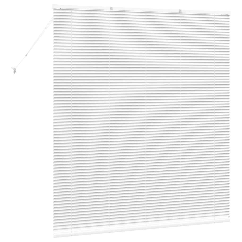 Fensterjalousie mit Vorhängen Manuell Weiß Aluminium