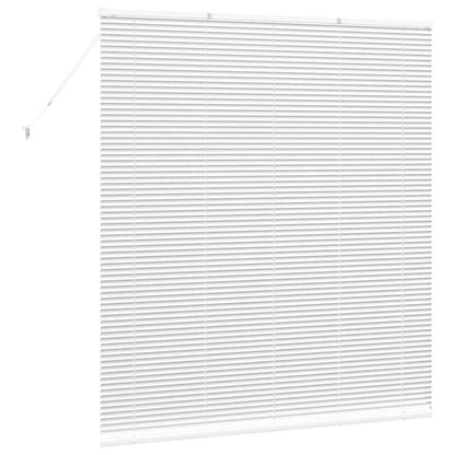 Fensterjalousie mit Vorhängen Manuell Weiß Aluminium