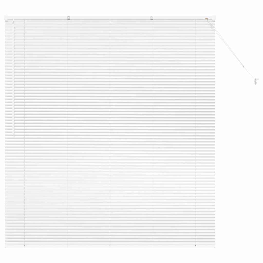 Fensterjalousie mit Vorhängen Manuell Weiß Aluminium
