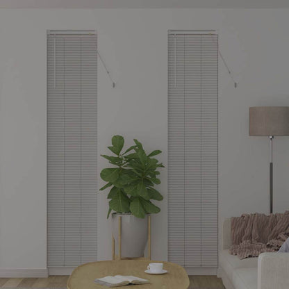 Fensterjalousie mit Vorhängen Manuell Weiß Aluminium
