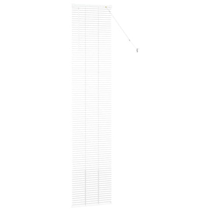 Fensterjalousie mit Vorhängen Manuell Weiß Aluminium