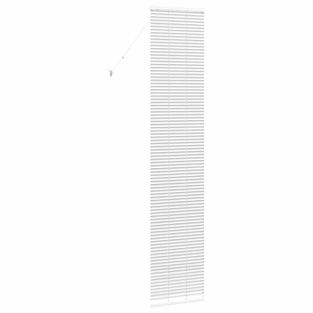 Fensterjalousie mit Vorhängen Manuell Weiß Aluminium