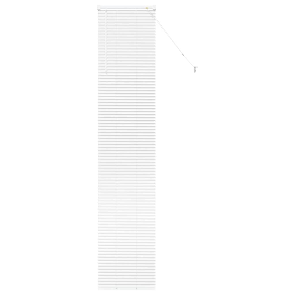Fensterjalousie mit Vorhängen Manuell Weiß Aluminium