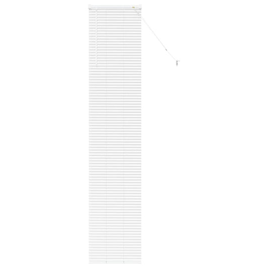 Fensterjalousie mit Vorhängen Manuell Weiß Aluminium
