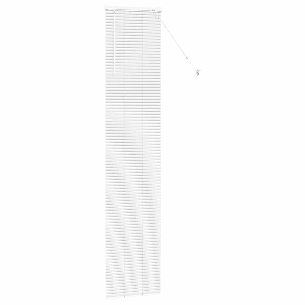 Fensterjalousie mit Vorhängen Manuell Weiß Aluminium