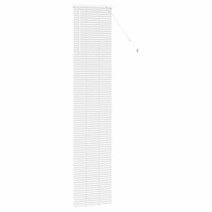 Fensterjalousie mit Vorhängen Manuell Weiß Aluminium