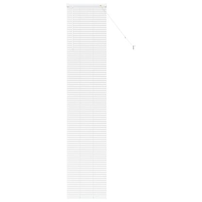 Fensterjalousie mit Vorhängen Manuell Weiß Aluminium