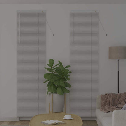 Fensterjalousie mit Vorhängen Manuell Weiß Aluminium