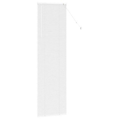 Fensterjalousie mit Vorhängen Manuell Weiß Aluminium