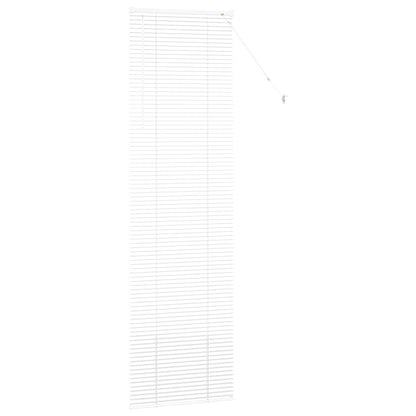 Fensterjalousie mit Vorhängen Manuell Weiß Aluminium