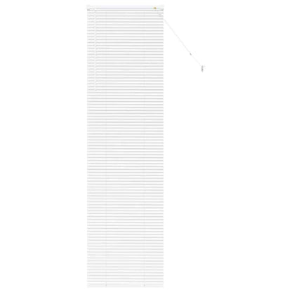 Fensterjalousie mit Vorhängen Manuell Weiß Aluminium