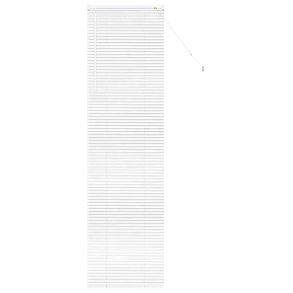 Fensterjalousie mit Vorhängen Manuell Weiß Aluminium