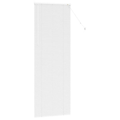 Fensterjalousie mit Vorhängen Manuell Weiß Aluminium