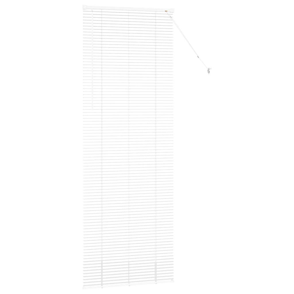 Fensterjalousie mit Vorhängen Manuell Weiß Aluminium
