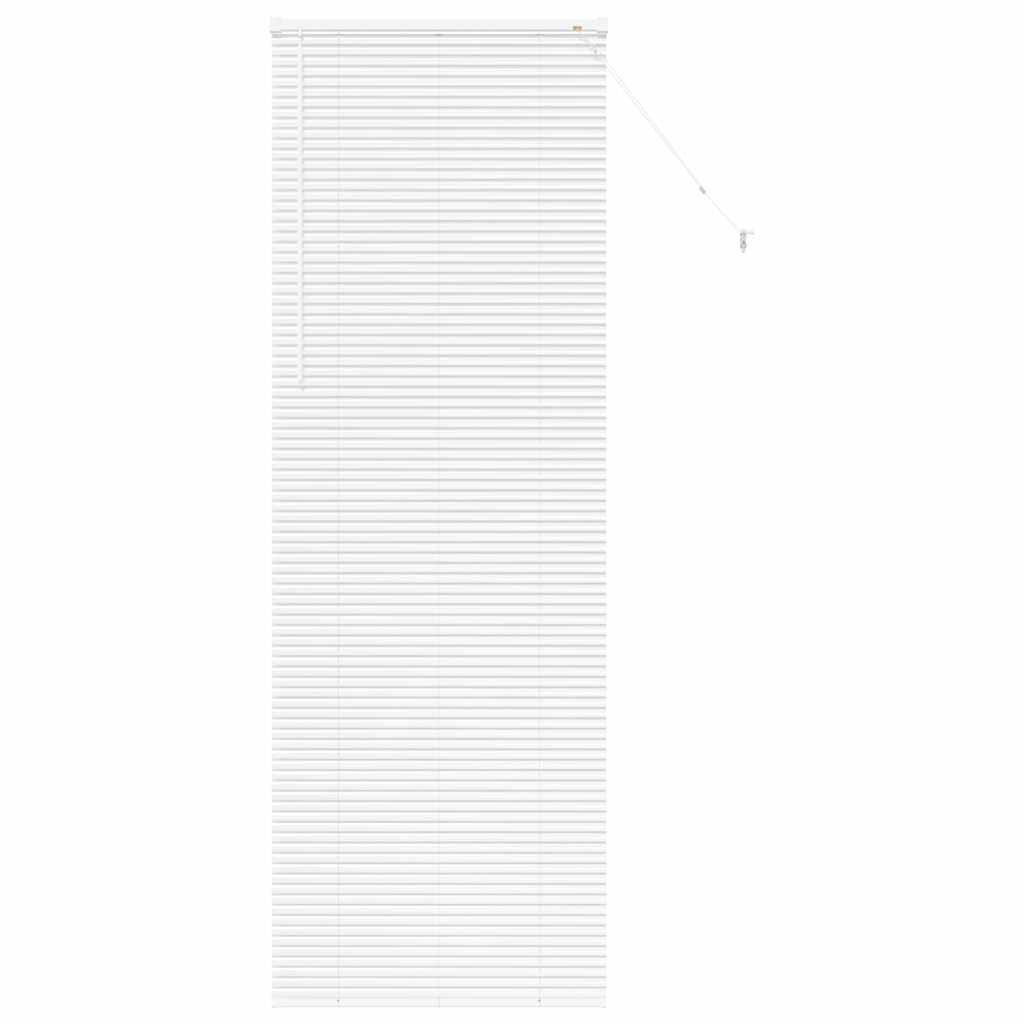 Fensterjalousie mit Vorhängen Manuell Weiß Aluminium
