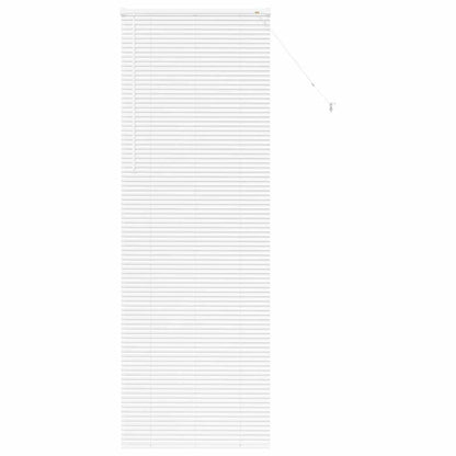 Fensterjalousie mit Vorhängen Manuell Weiß Aluminium