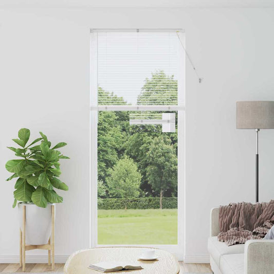 Fensterjalousie mit Vorhängen Manuell Weiß Aluminium