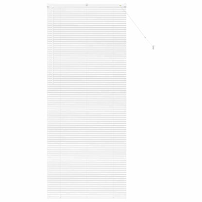 Fensterjalousie mit Vorhängen Manuell Weiß Aluminium