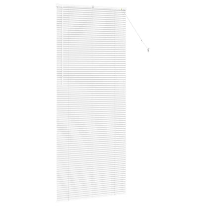 Fensterjalousie mit Vorhängen Manuell Weiß Aluminium