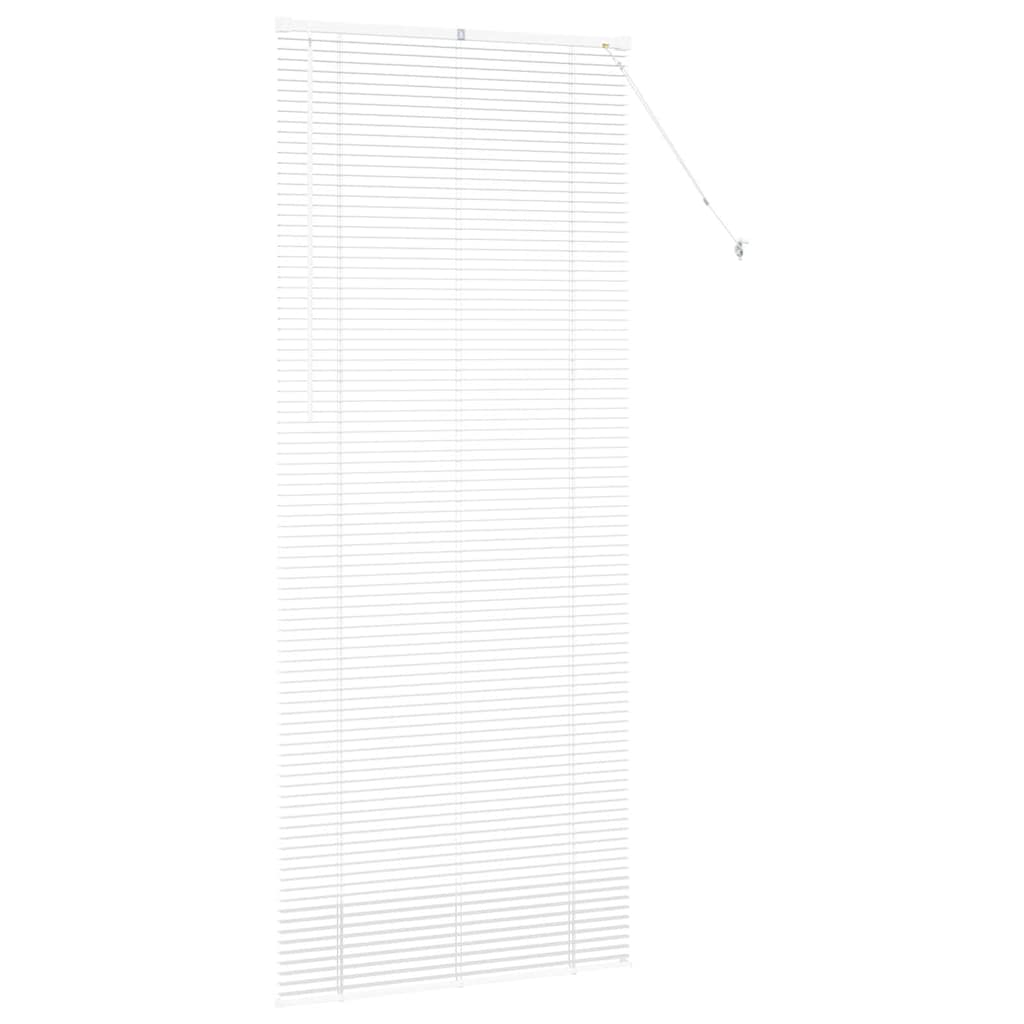 Fensterjalousie mit Vorhängen Manuell Weiß Aluminium