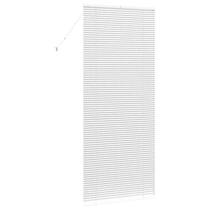 Fensterjalousie mit Vorhängen Manuell Weiß Aluminium