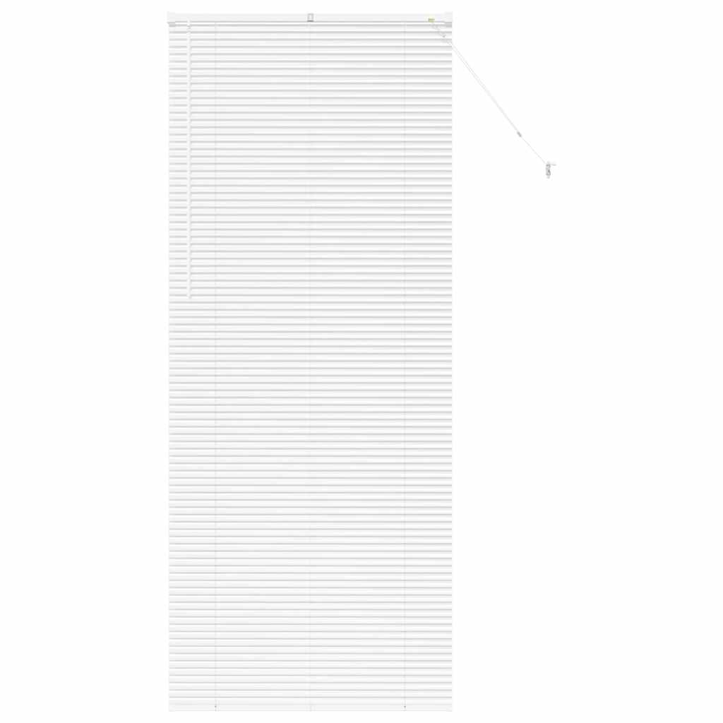 Fensterjalousie mit Vorhängen Manuell Weiß Aluminium