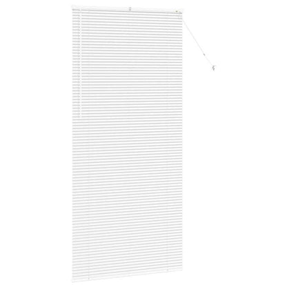 Fensterjalousie mit Vorhängen Manuell Weiß Aluminium