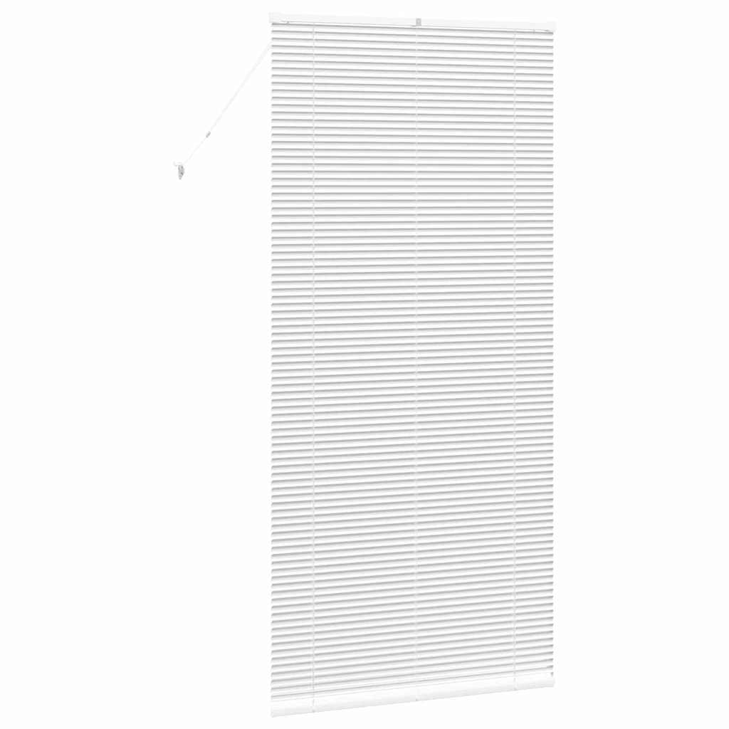 Fensterjalousie mit Vorhängen Manuell Weiß Aluminium