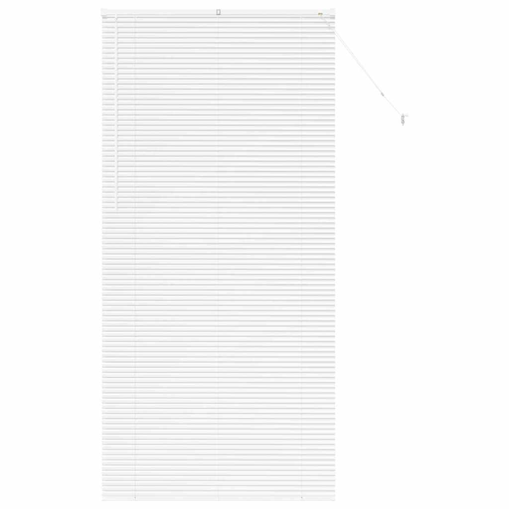 Fensterjalousie mit Vorhängen Manuell Weiß Aluminium