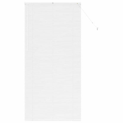 Fensterjalousie mit Vorhängen Manuell Weiß Aluminium